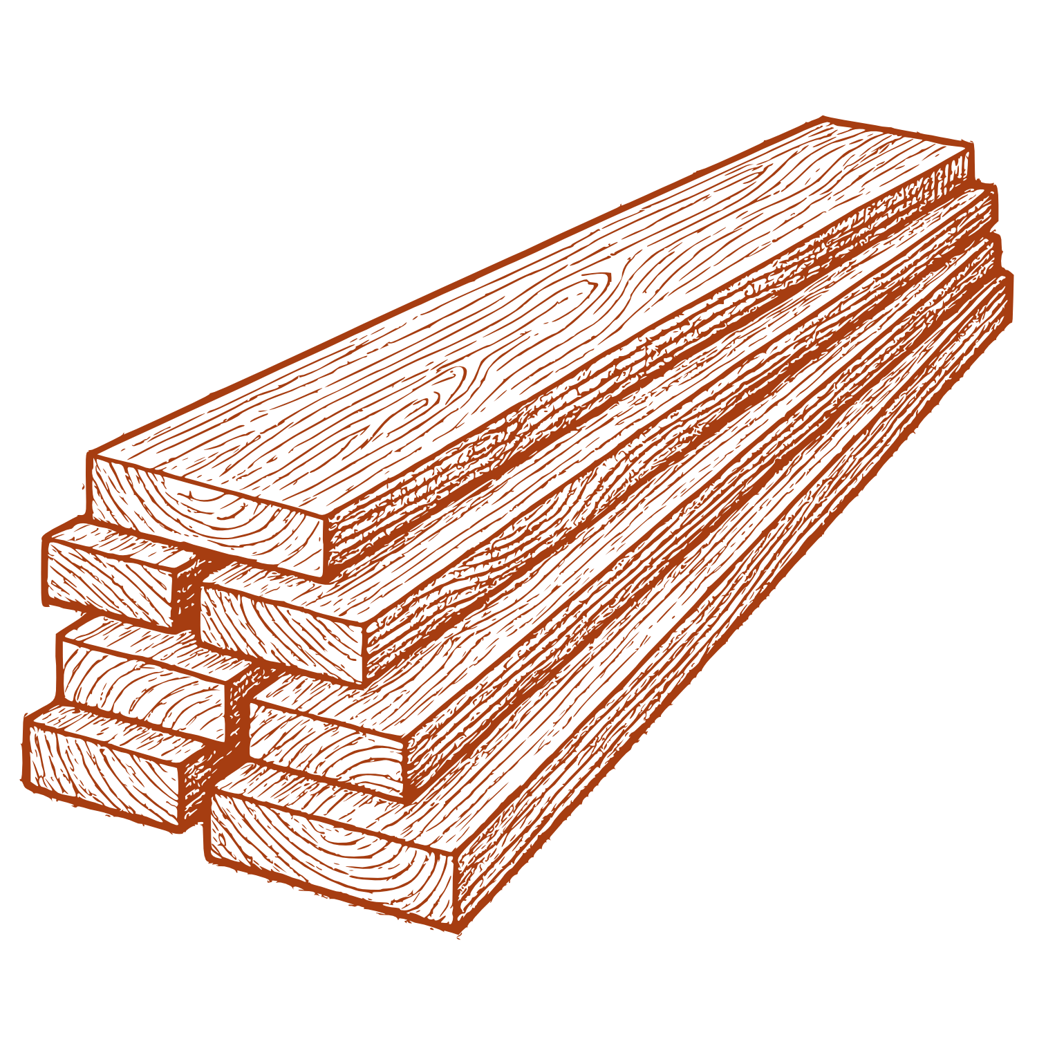 Massivholz-Bretter zugeschnitten für Möbelbau