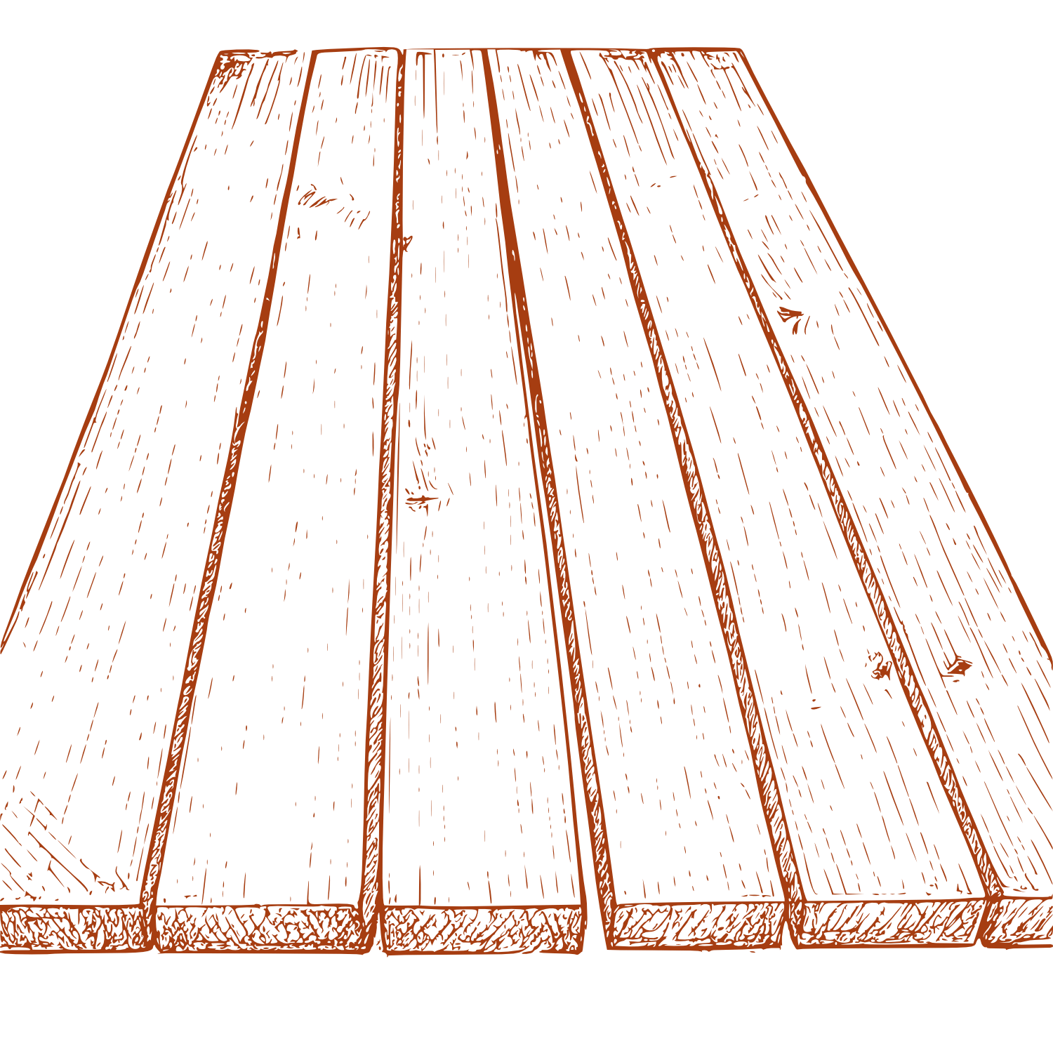 Unverleimte Platten aus Massivholz